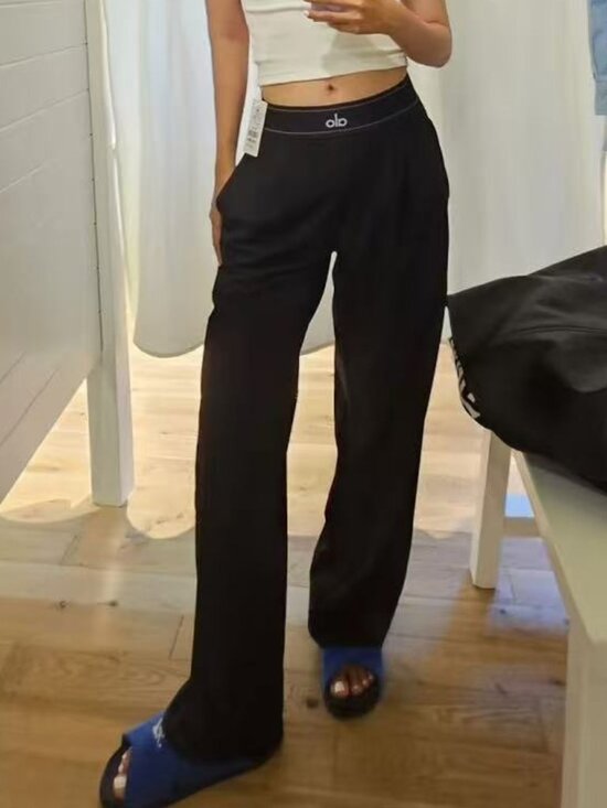 ALO Yoga Pants - 👜ALO Yoga Black High Street Suit Pants Regular Size 30 Inches